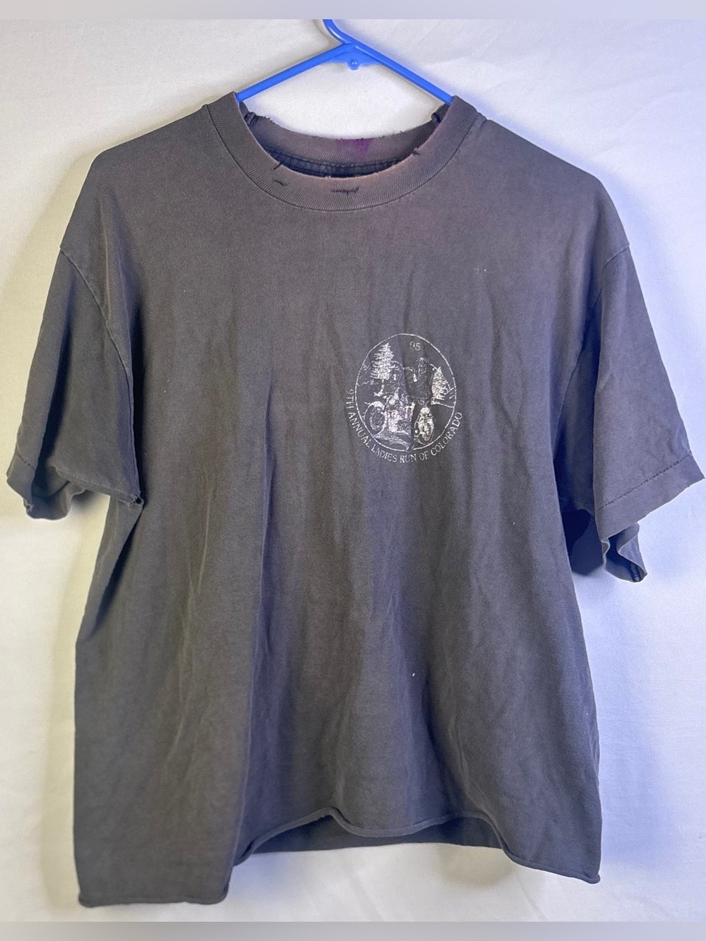 Vintage 1995 Harley-Davidson Shirt L - 9th Annual Ladies Run Englewood CO